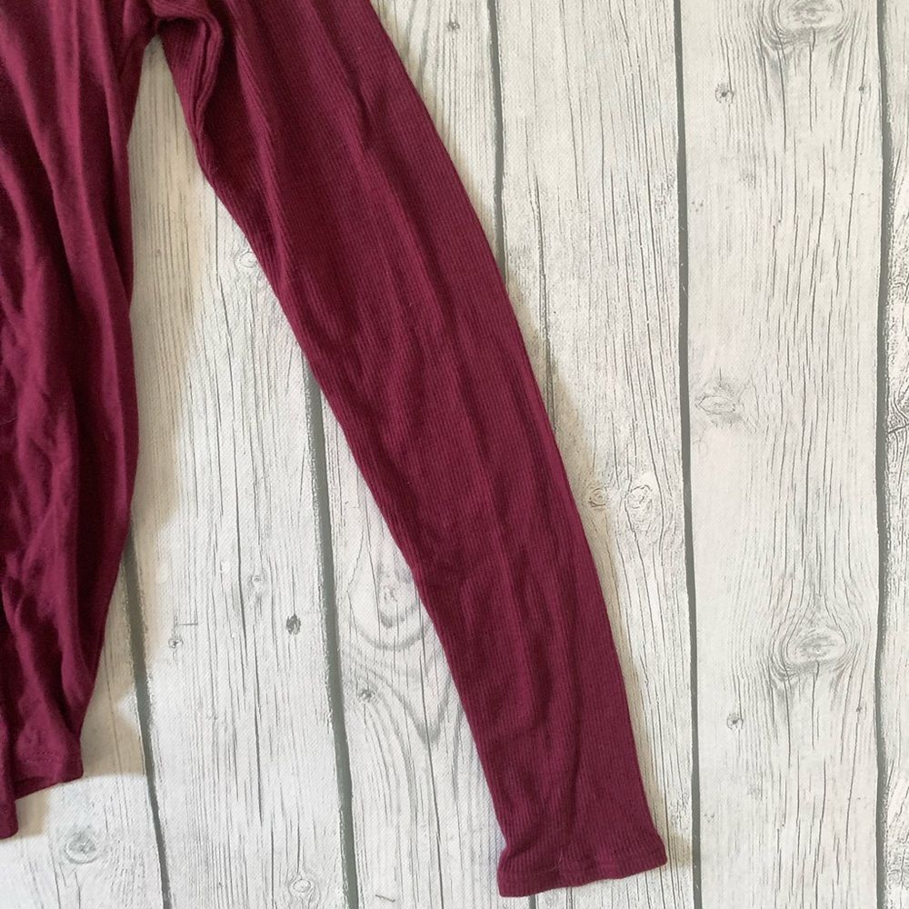 Sevenly maroon foster love dolman top-medium - Picture 5 of 6